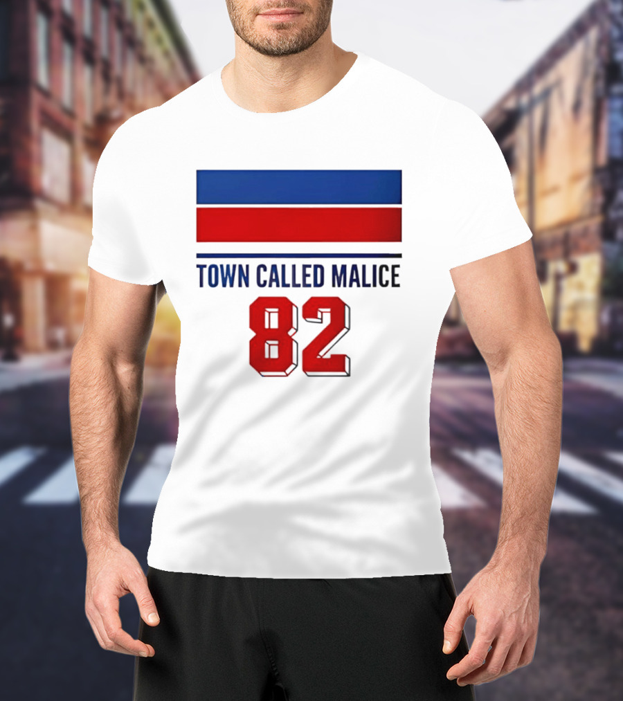 The Jam Town Called Malice 82 Red And Blue Bars T-Shirt