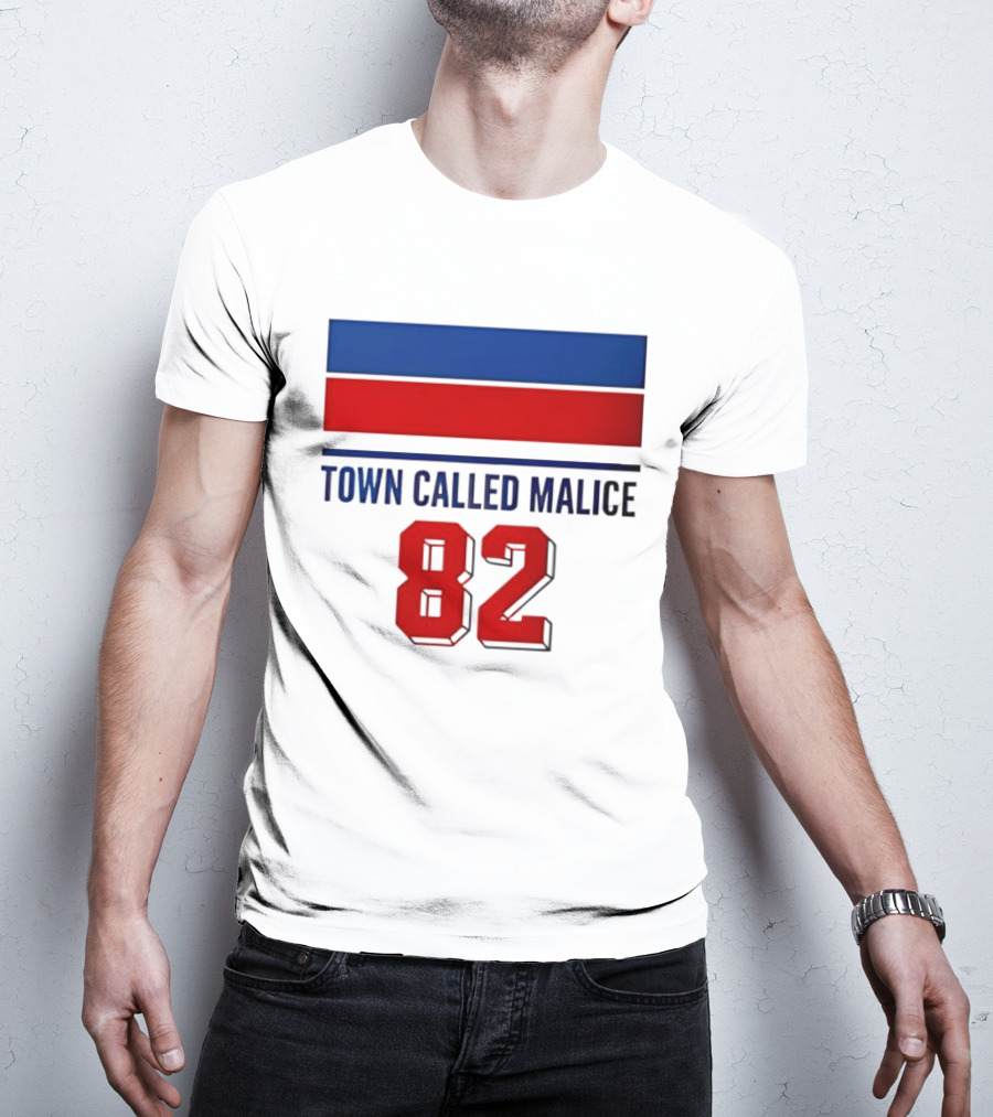 The Jam Town Called Malice 82 Red And Blue Bars T-Shirt