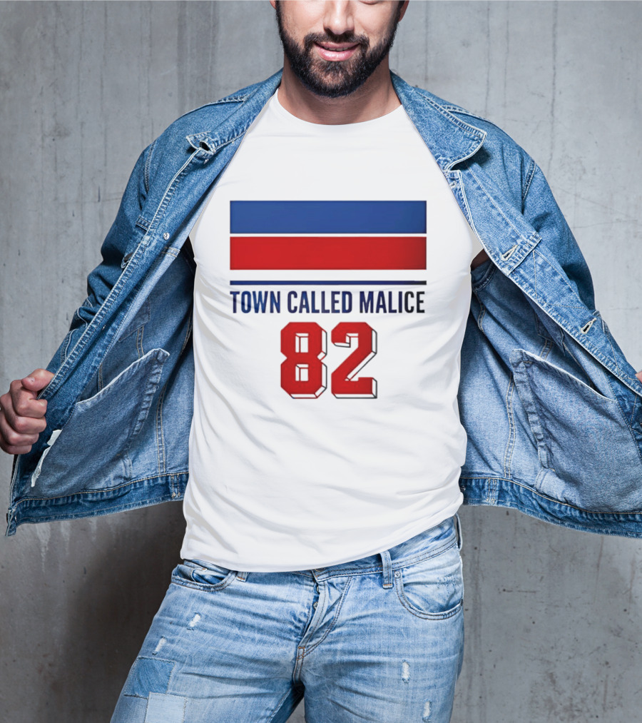 The Jam Town Called Malice 82 Red And Blue Bars T-Shirt
