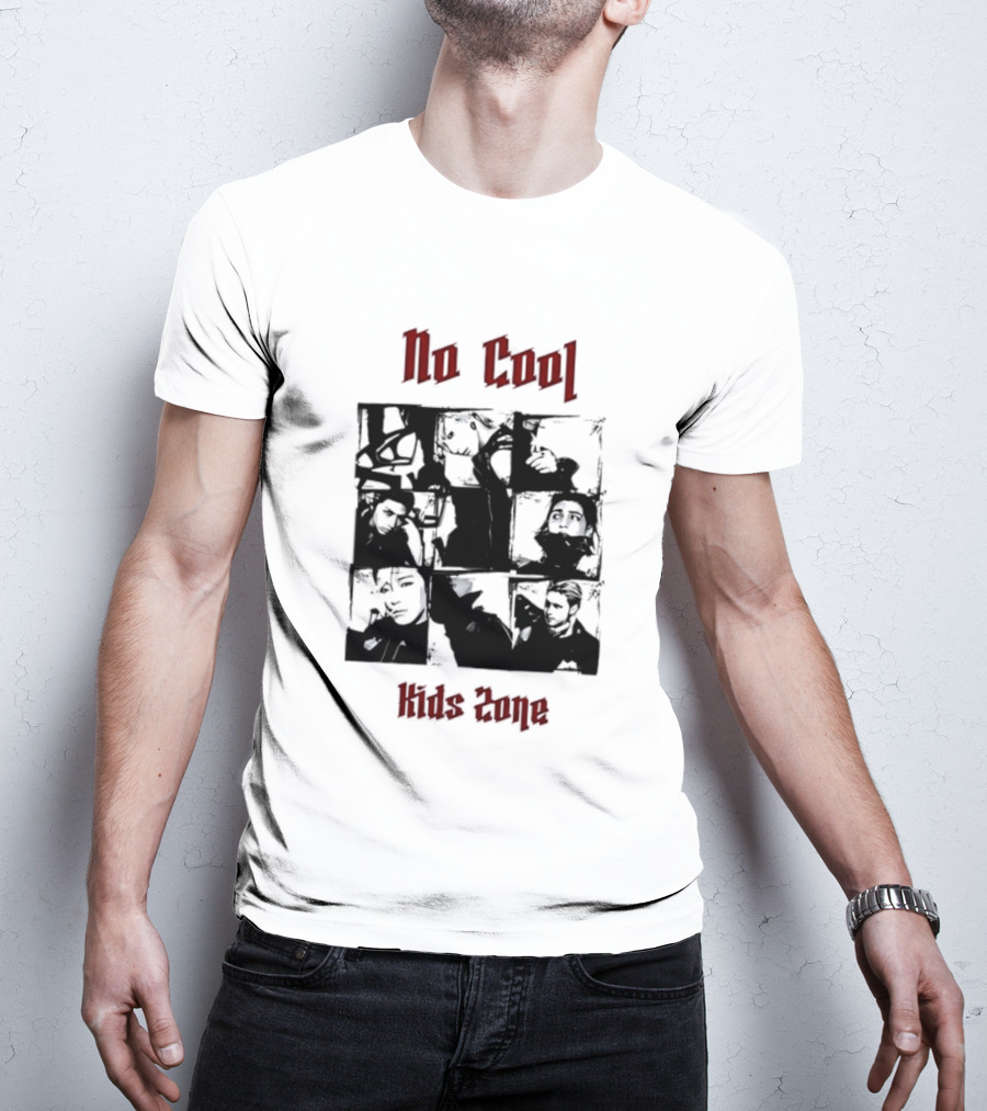 No Cool Kids Zone Photo Collage T-Shirt