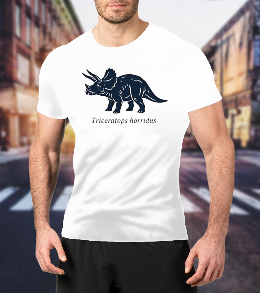 Triceratops Horridus Dinosaur Prehistoric Animal Paleontology Biology Science T-Shirt