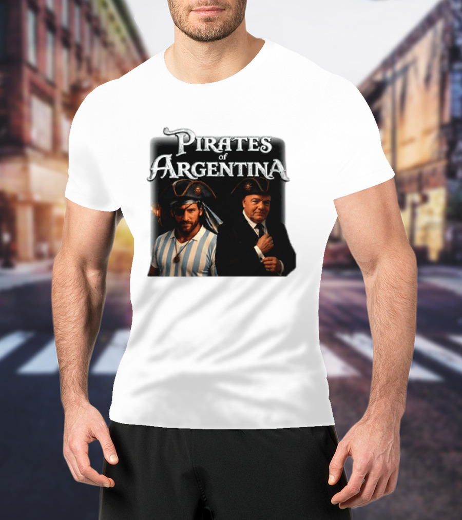 Pirates Of Argentina Messi Mashup Soccer Legend And Captain T-Shirt