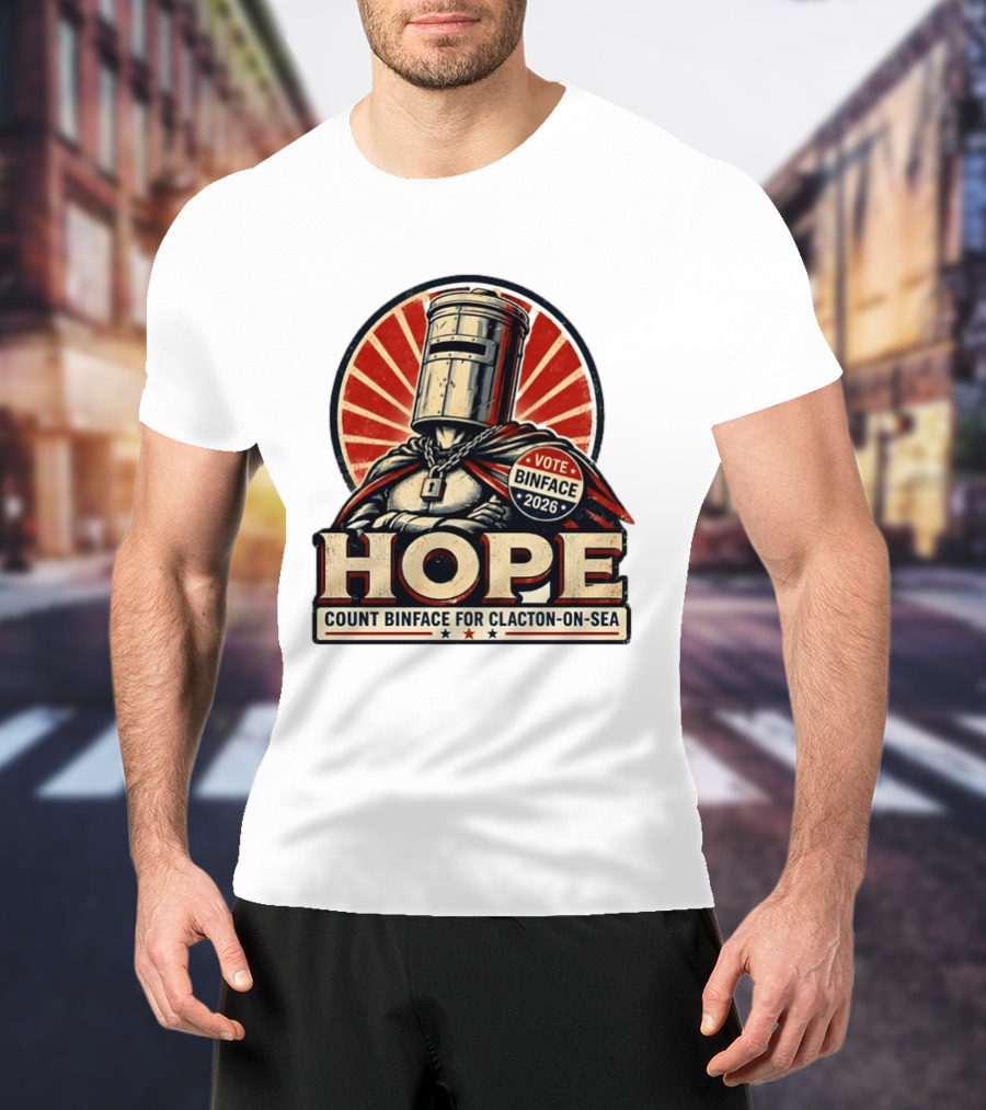Vote Binface 2026 Hope Count Binface For Clacton On Sea T-Shirt