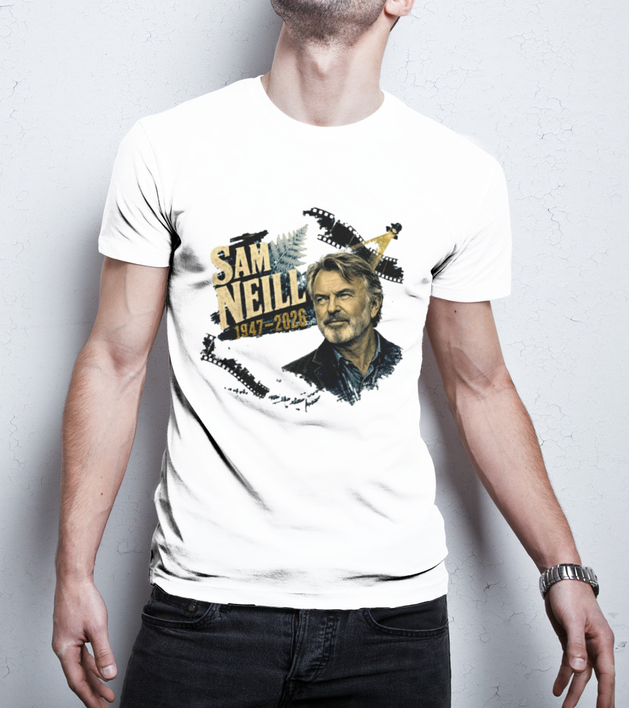 Sam Neill 1947 2026 The Story Continues In Memory Forever T-Shirt