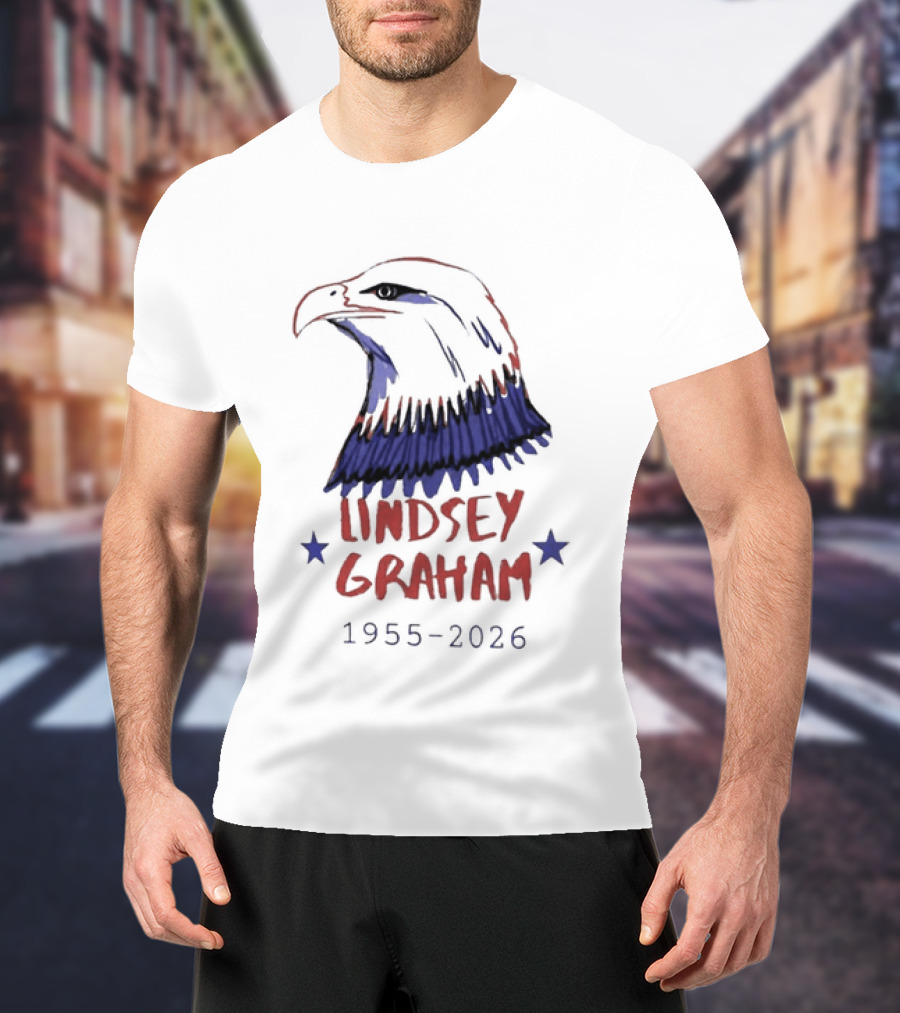 Lindsey Graham 1955 2026 Patriotic Eagle T-Shirt
