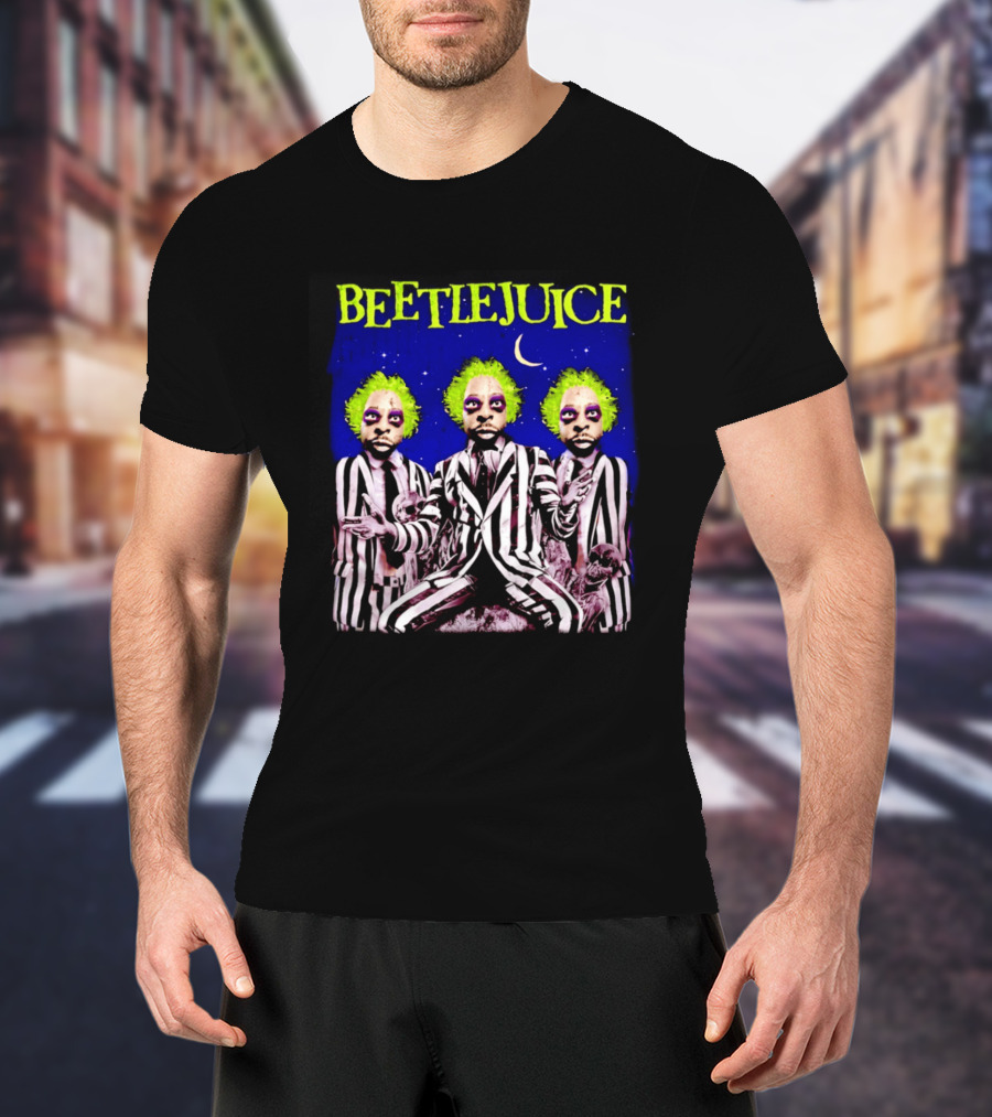 Beetlejuice Bootleg Triple Moon Gothic T-Shirt