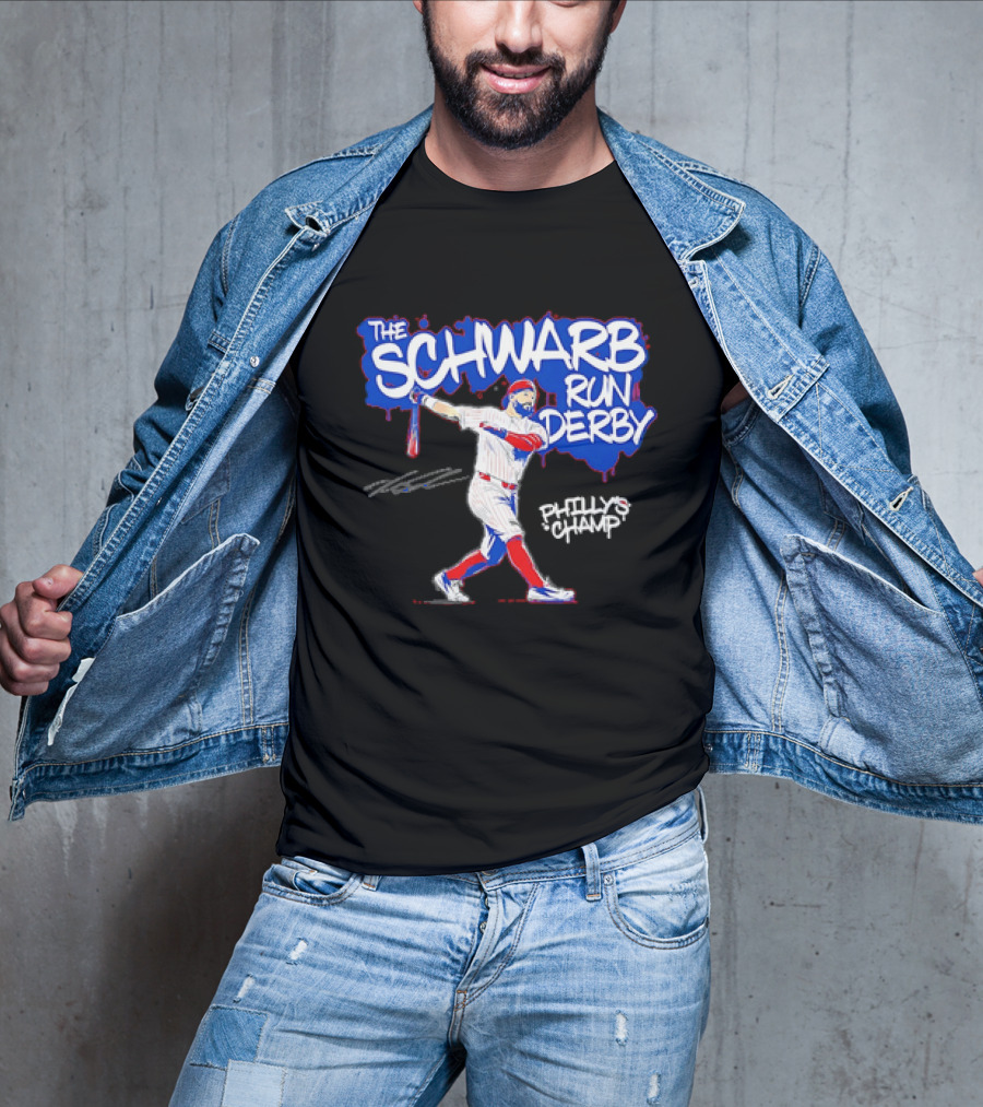 The Schwarb Run Derby Kyle Schwarber Philadelphia Phillies T-Shirt