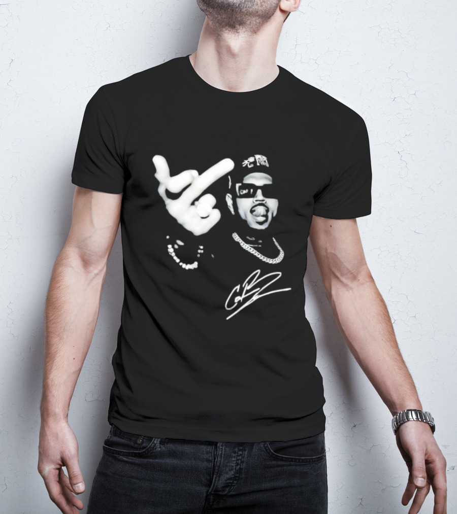 Chris Brown Middle Finger CB Signature T-Shirt