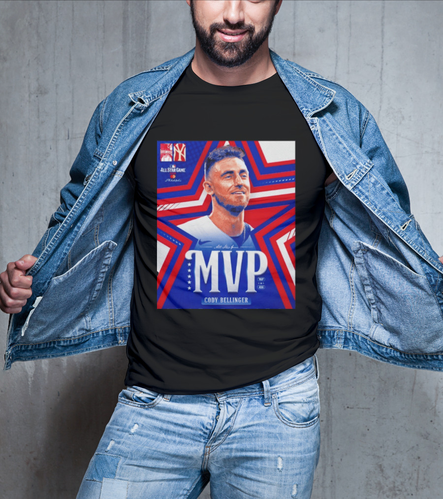 Cody Bellinger MVP 2026 MLB All Star Game Philadelphia Yankees Stars T-Shirt