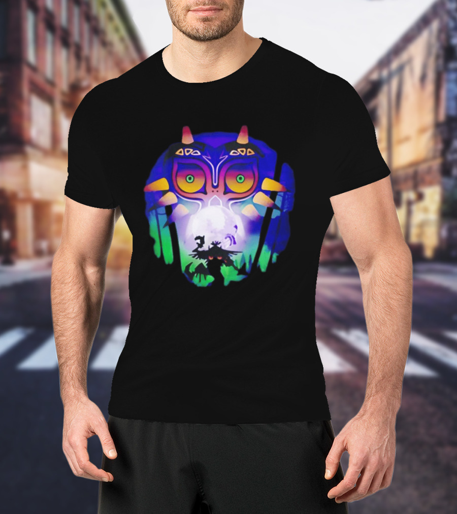 Majora's Mask Legend Of Zelda Skull Kid And Moon T-Shirt