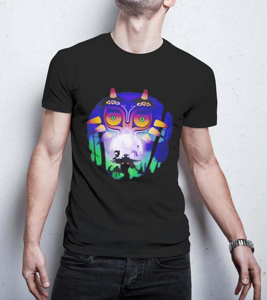 Majora's Mask Legend Of Zelda Skull Kid And Moon T-Shirt