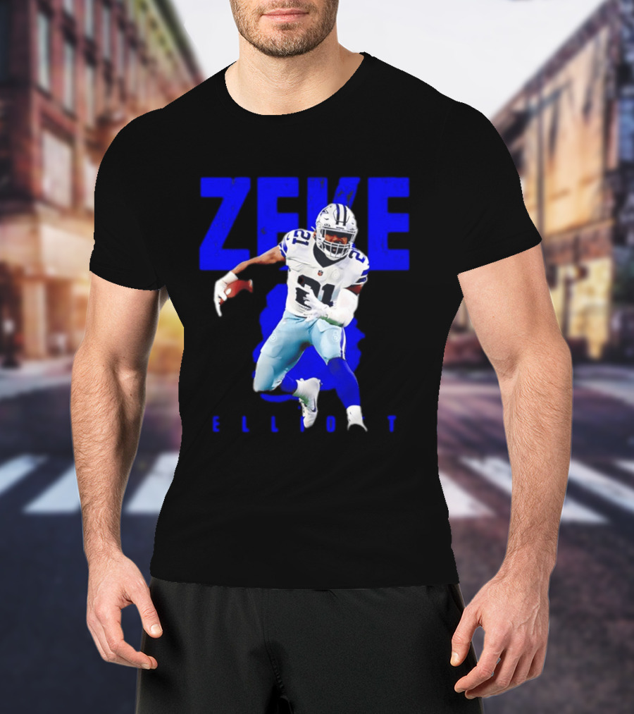 Dallas Cowboys Ezekiel Elliott Running Zeke 21 T-Shirt