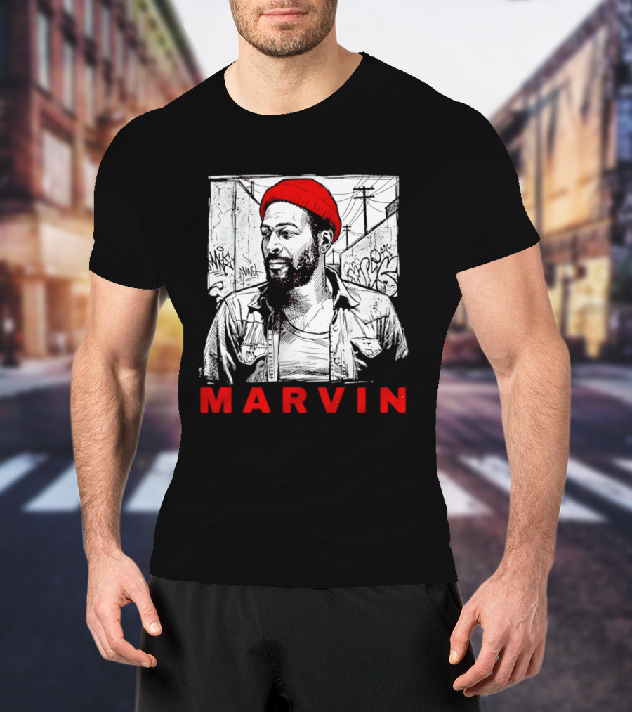 Marvin Gaye Urban Graffiti Style R&B Legend T-Shirt