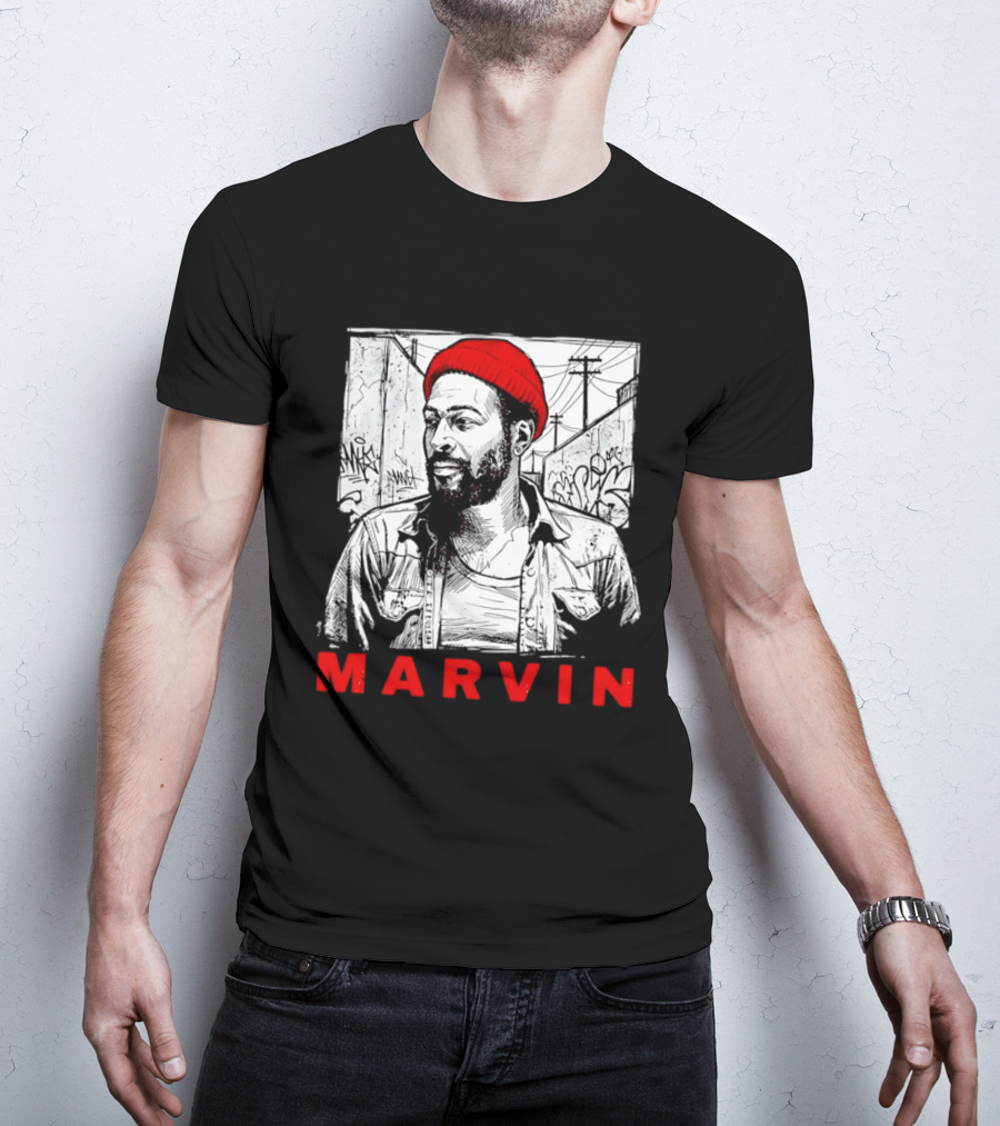 Marvin Gaye Urban Graffiti Style R&B Legend T-Shirt