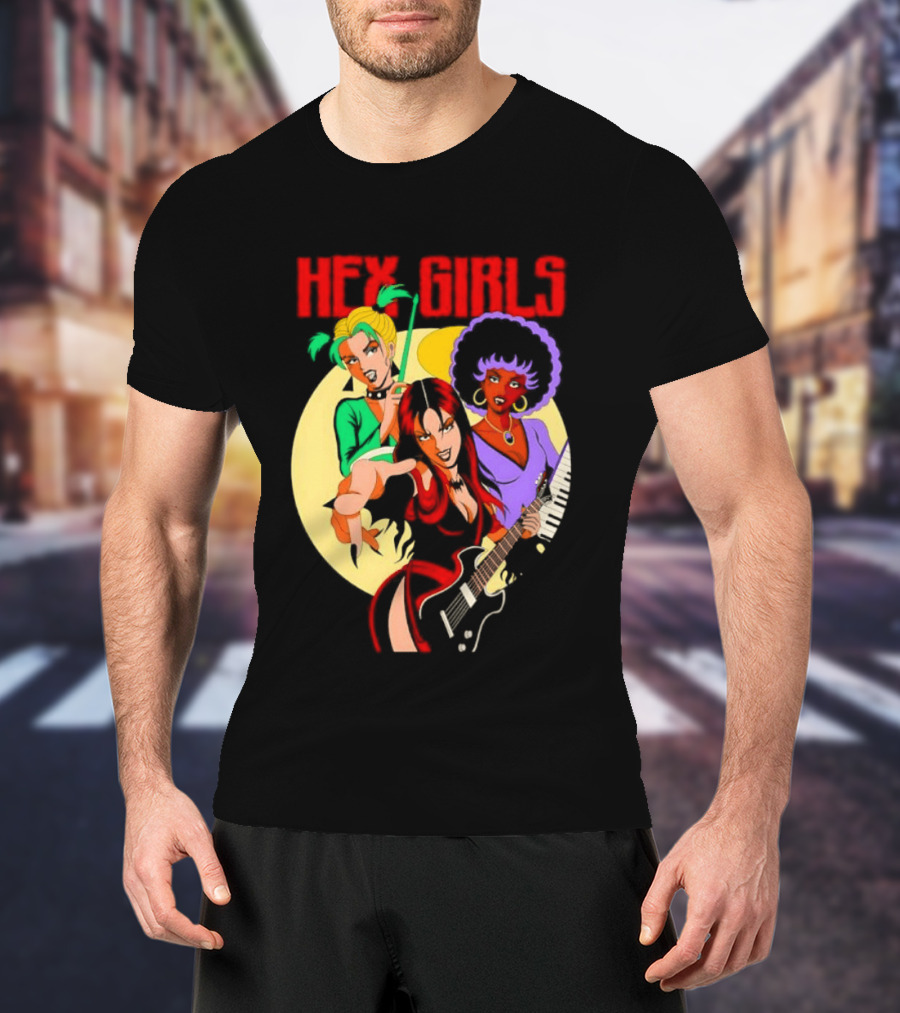 Hex Girls Scooby Doo Band Thorn Luna Dusk Animated Musical Trio T-Shirt
