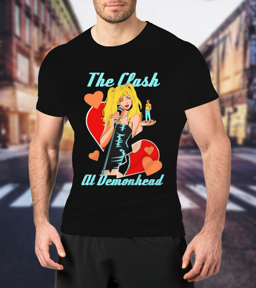 The Clash At Demonhead Scott Pilgrim Band Heart T-Shirt