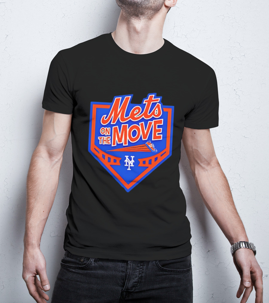 Mets On The Move New York NY Baseball Sneaker T-Shirt