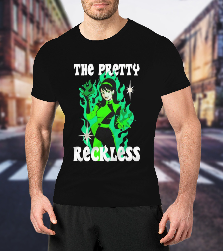The Pretty Reckless Green Flame Witch Taylor Momsen T-Shirt
