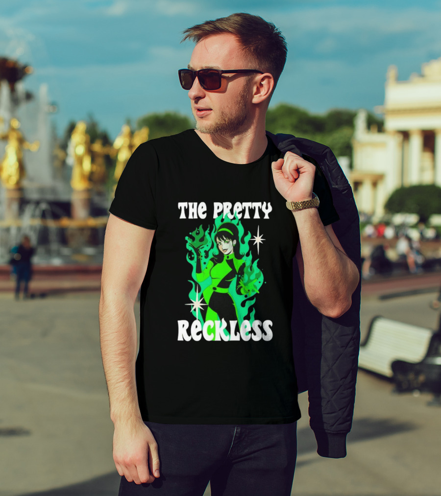 The Pretty Reckless Green Flame Witch Taylor Momsen T-Shirt