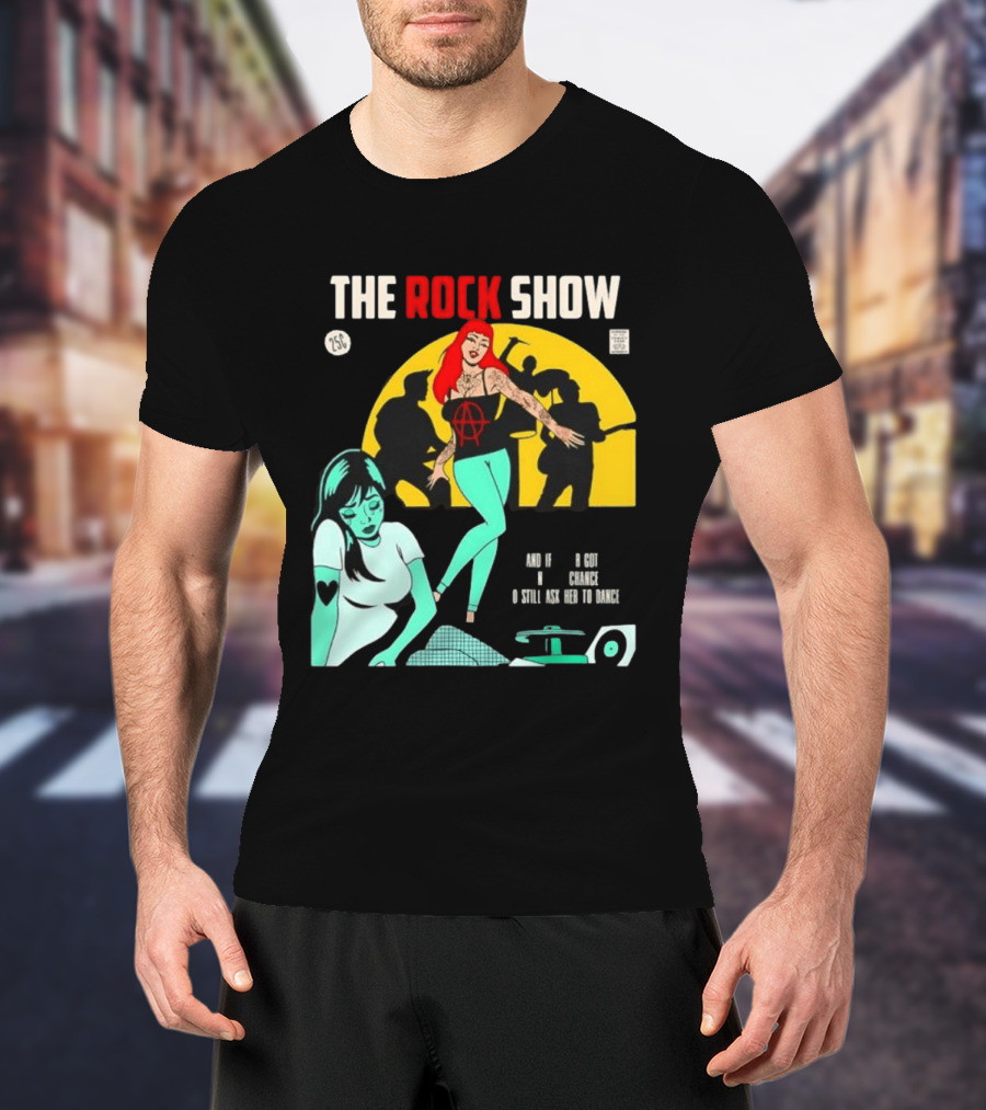 The Rock Show Comic Dance Chance Anarchy Girl Silhouette Scene T-Shirt