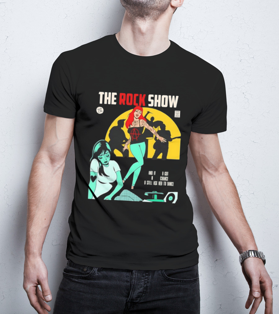 The Rock Show Comic Dance Chance Anarchy Girl Silhouette Scene T-Shirt