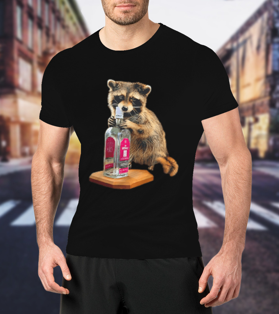 Erling Haaland Whiskey Raccoon Humor T-Shirt