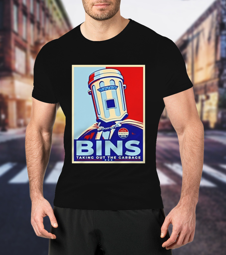 Binface Bins Hope Vote 2024 Taking Out The Garbage T-Shirt