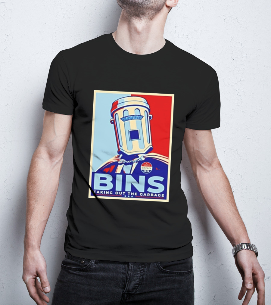 Binface Bins Hope Vote 2024 Taking Out The Garbage T-Shirt