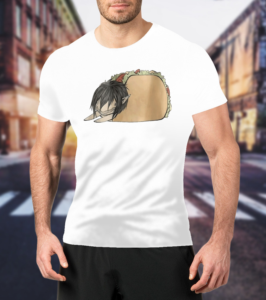 Attack On Titan A Taco On Titan Anime Mashup T-Shirt