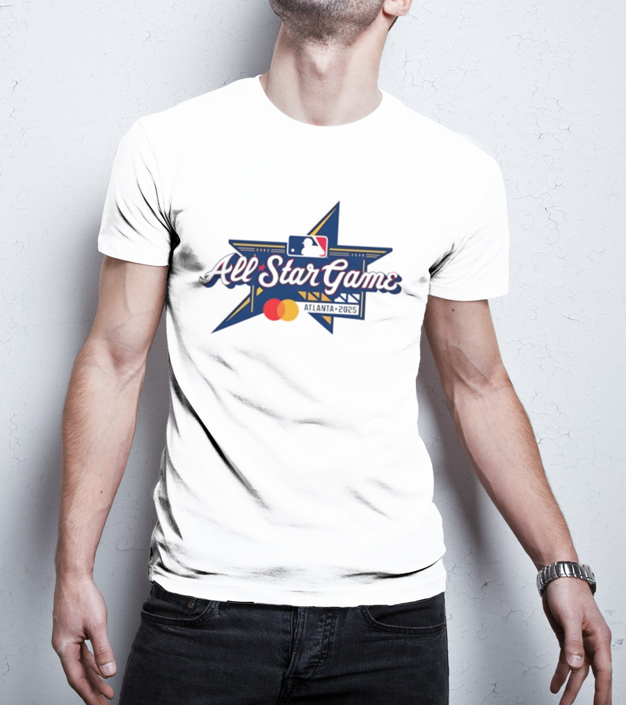 MLB All Star Game Atlanta 2025 Baseball MLB Logo Mastercard T-Shirt