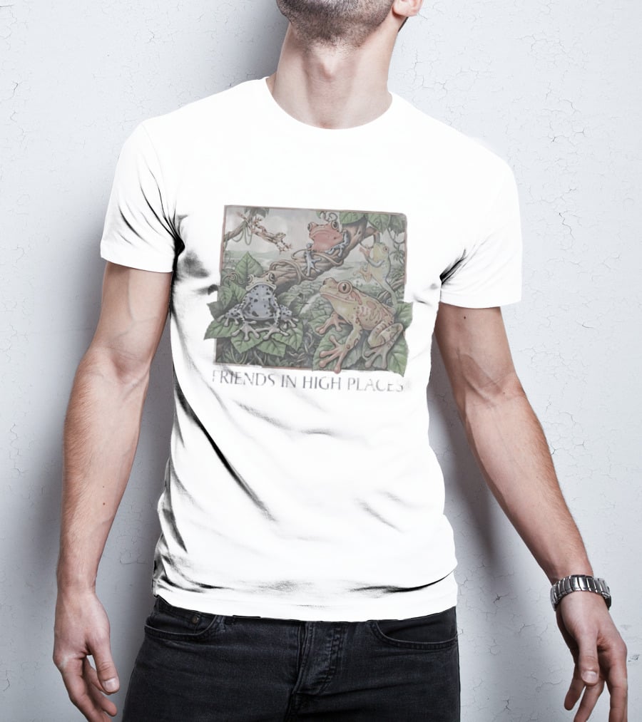 Friends In High Places Frog Nature Wildlife T-Shirt