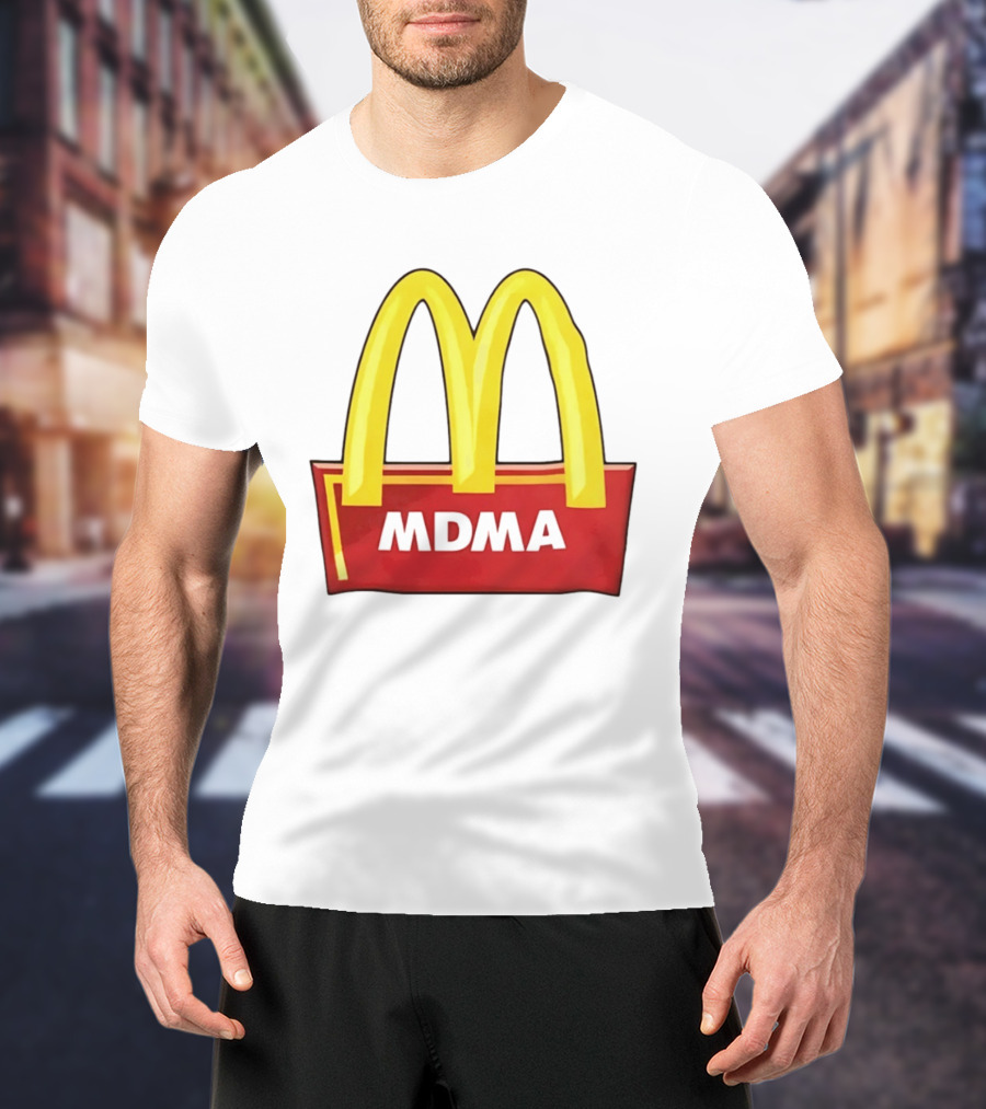 MDMA McDonald's Parody Golden Arches T-Shirt