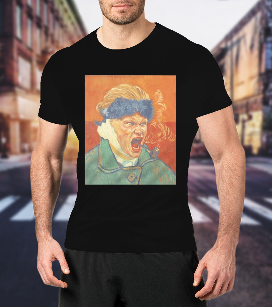 Erling Haaland Van Gogh Pipe Smoking T-Shirt