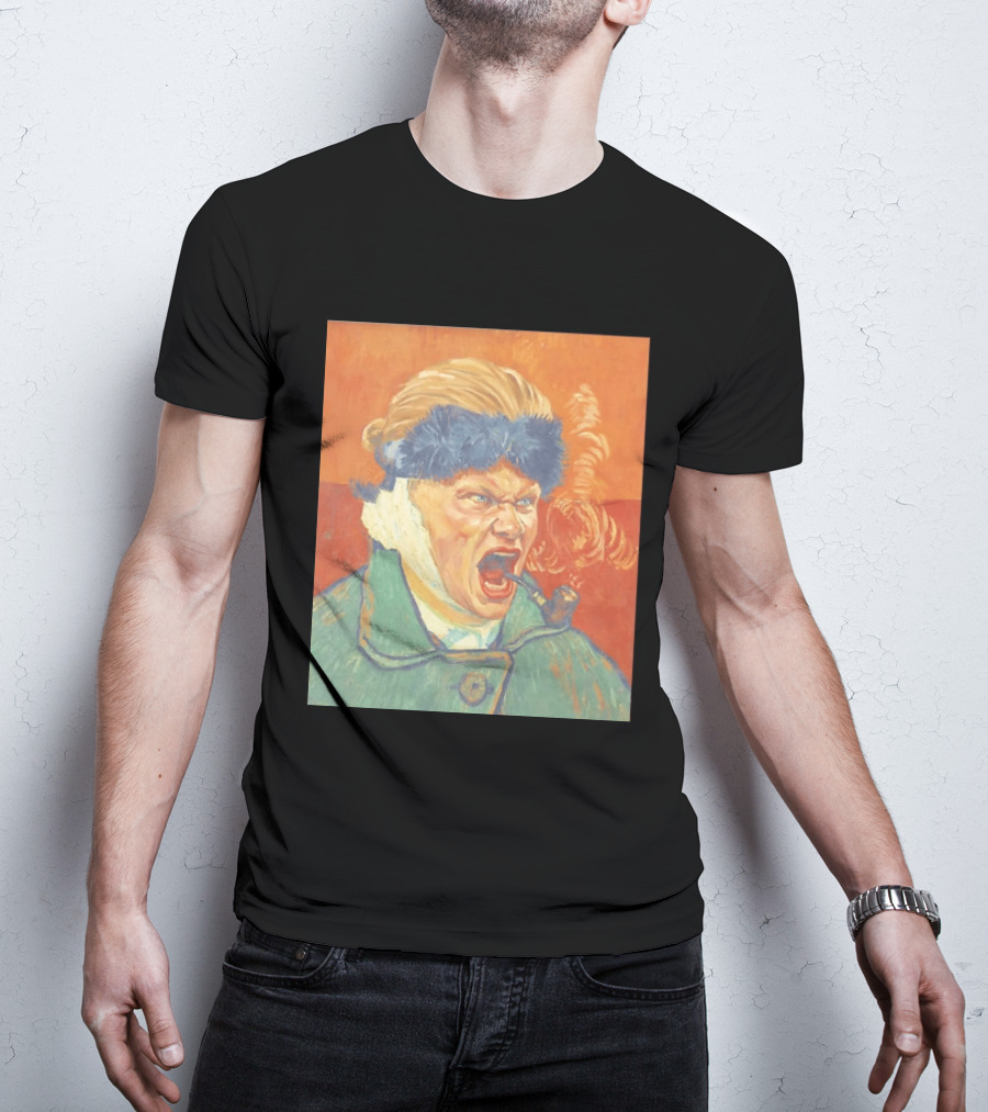 Erling Haaland Van Gogh Pipe Smoking T-Shirt