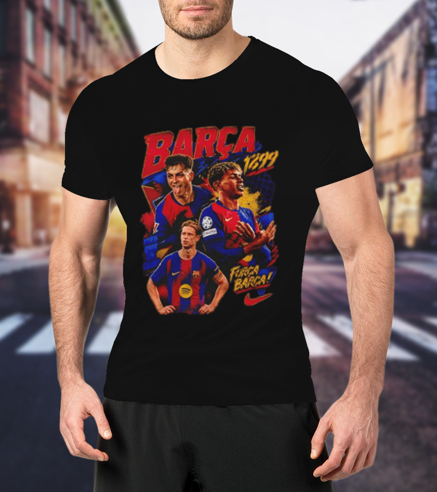 Barça 1899 Força Barça Soccer Pride Sports T-Shirt