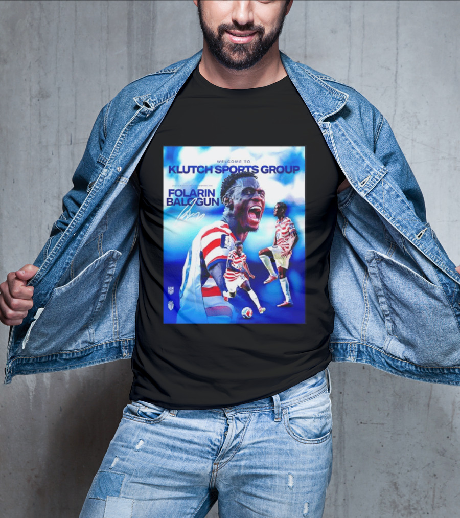 Folarin Balogun USMNT Monaco Welcome To Klutch Sports Group T-Shirt
