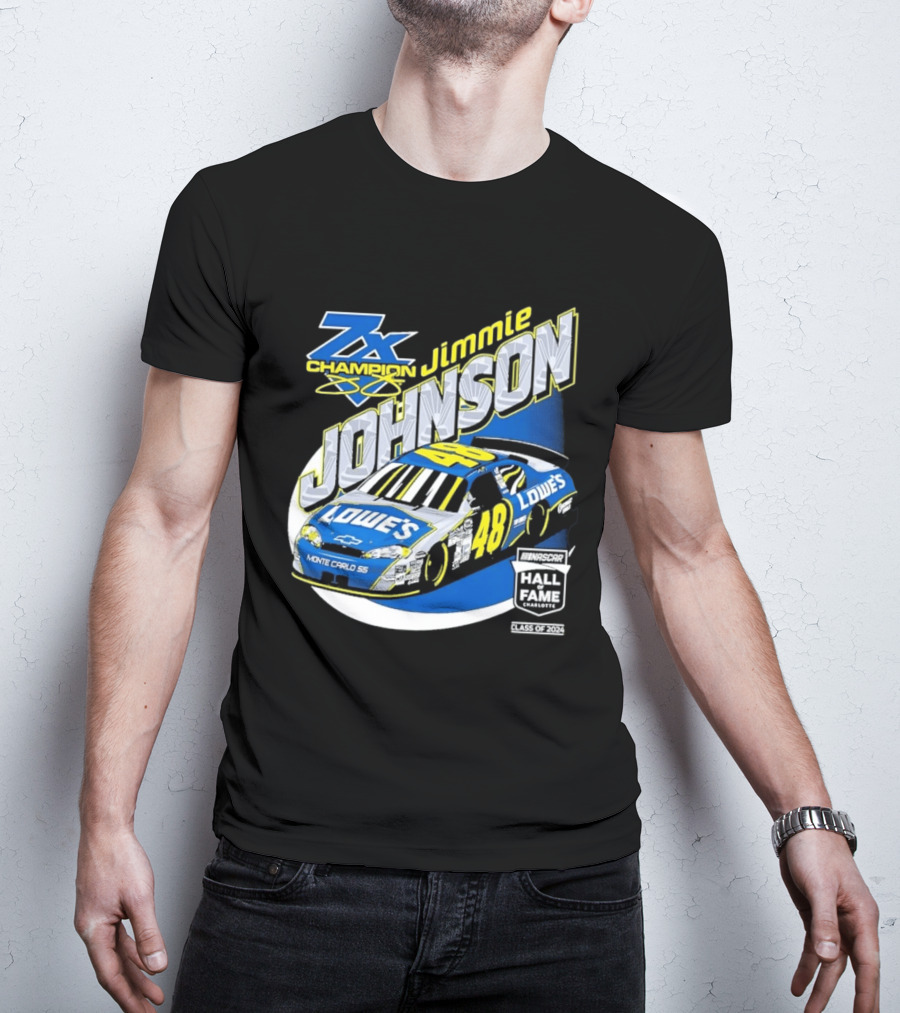 Jimmie Johnson 7X Champion Lowe's 48 NASCAR Hall Of Fame Class Of 2024 T-Shirt