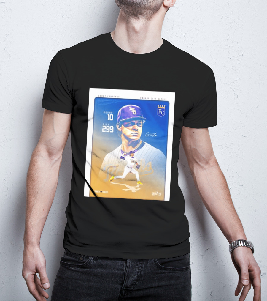 Grant Fontenot Kansas City Royals MLB Draft Round 10 Pick 299 T-Shirt