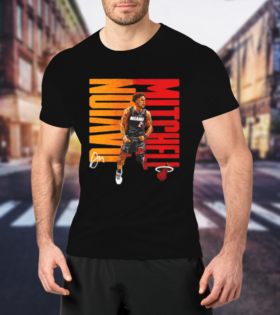Davion Mitchell Miami Heat Number 2 Basketball Player T-Shirt