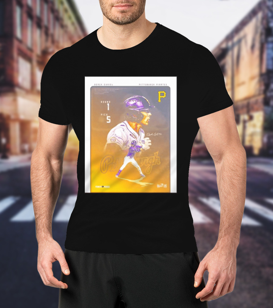 Derek Curiel Pittsburgh Pirates MLB Draft Round 1 Pick 5 Prospect 2026 T-Shirt