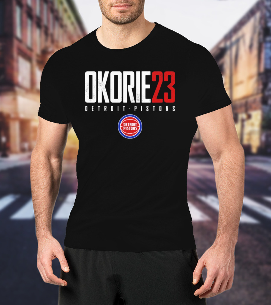 Okorie 23 Detroit Pistons T-Shirt