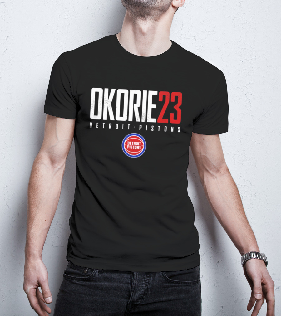Okorie 23 Detroit Pistons T-Shirt