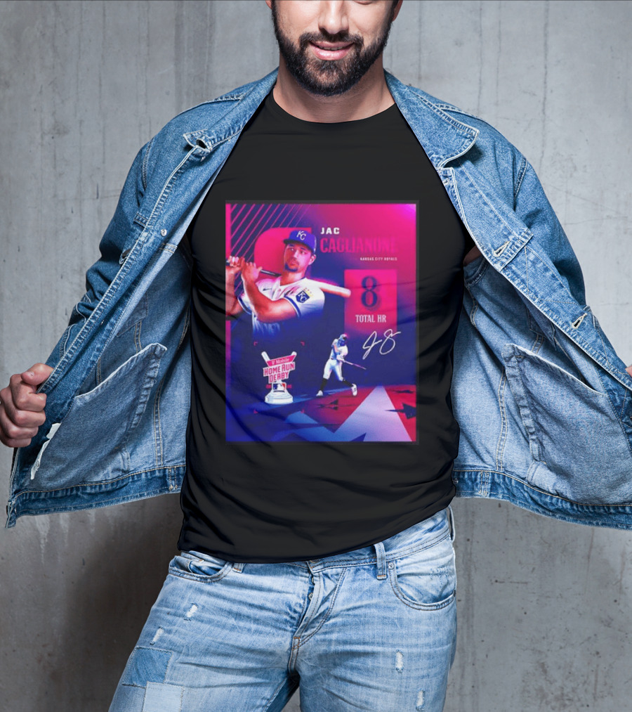Jac Caglianone Kansas City Royals Home Run Derby 2026 8 Total HR T-Shirt