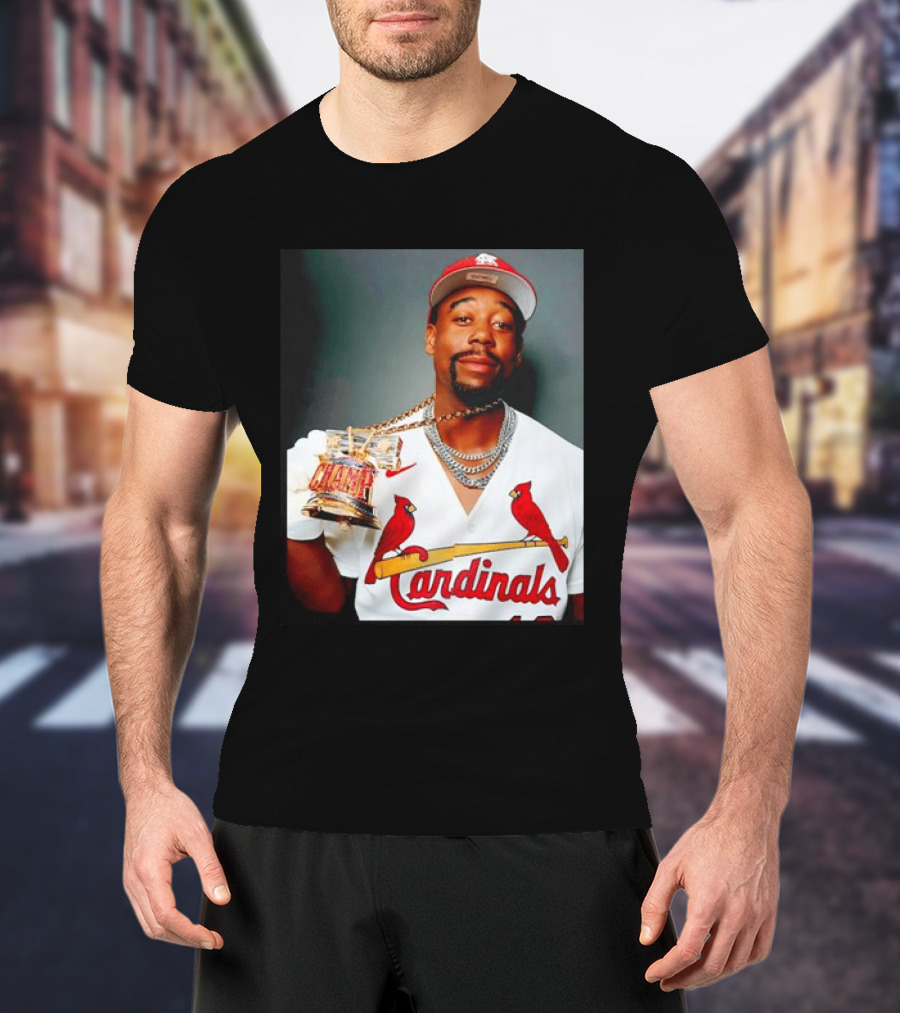 St Louis Cardinals Jordan Walker Champ Trophy Baseball T-Shirt