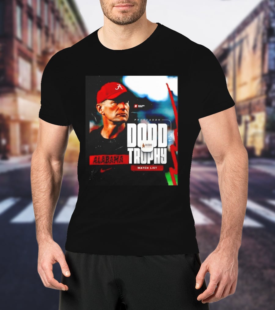 Alabama Crimson Tide Preseason Dodd Trophy List Kalen DeBoer Nike T-Shirt