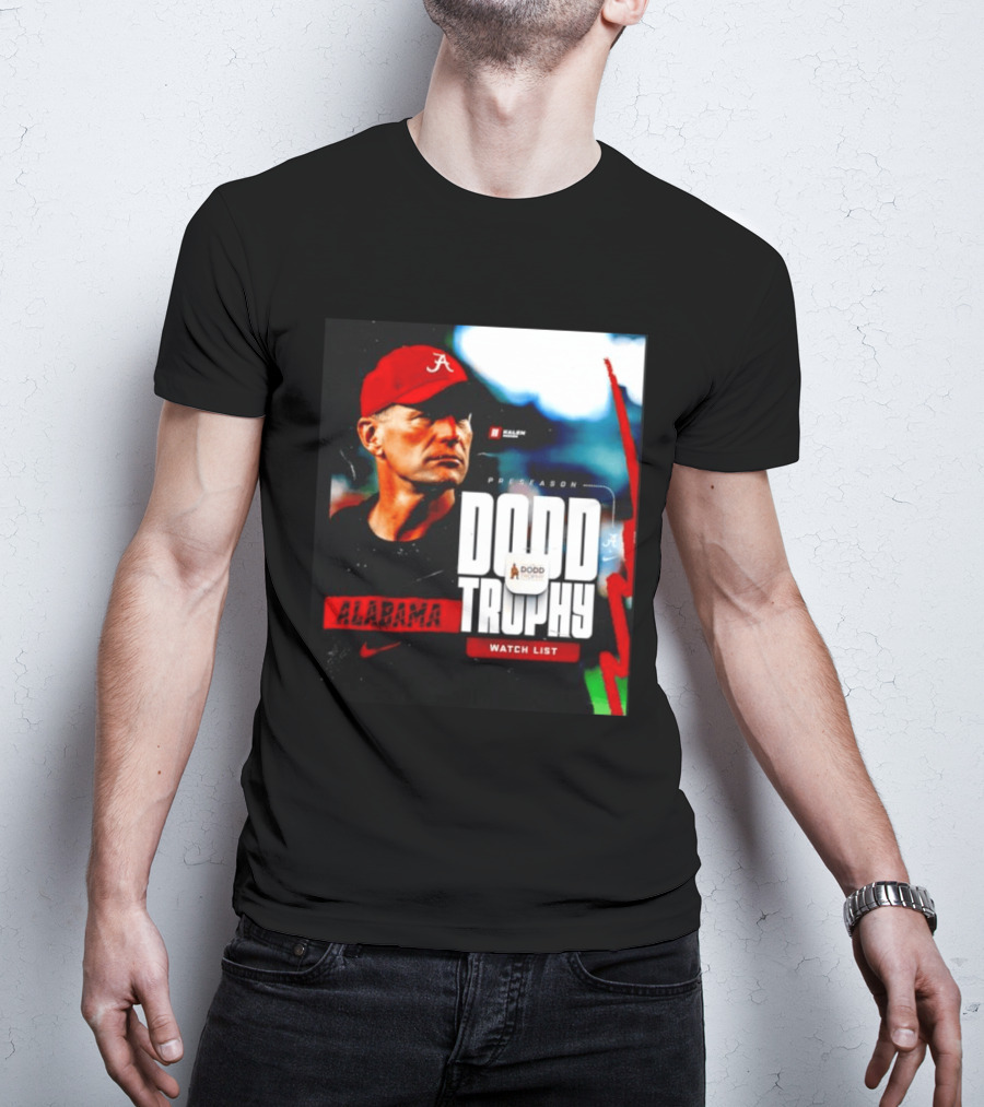 Alabama Crimson Tide Preseason Dodd Trophy List Kalen DeBoer Nike T-Shirt