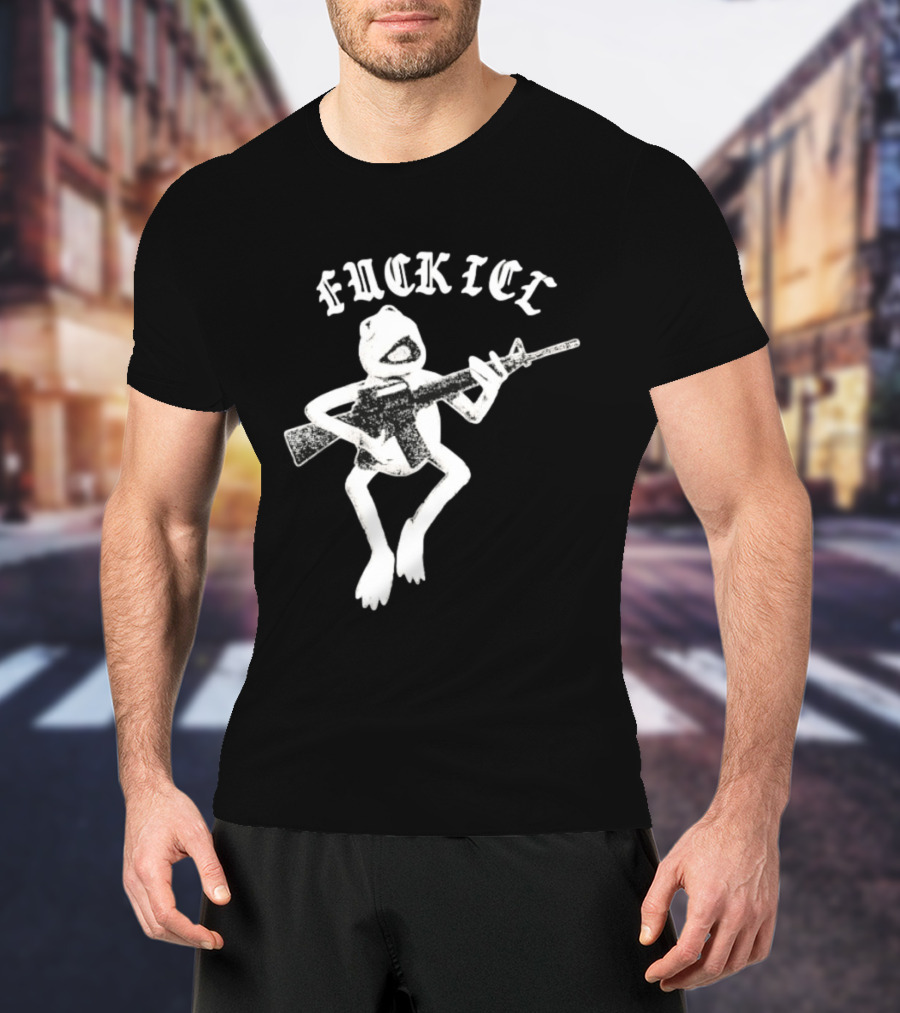 FUCKICE Kermit Frog United Snakes Meme T-Shirt