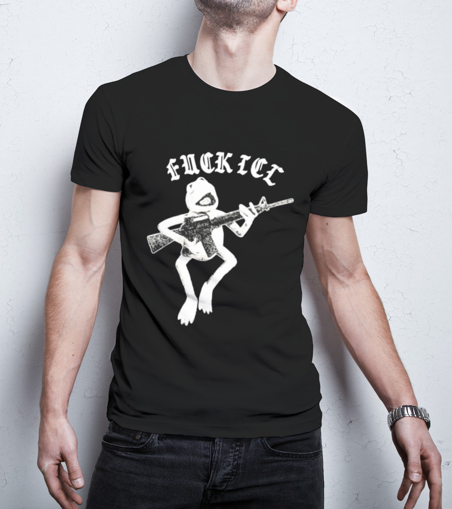 FUCKICE Kermit Frog United Snakes Meme T-Shirt