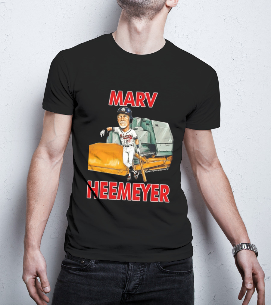 Marv Heemeyer Braves Player And Bulldozer Combo T-Shirt