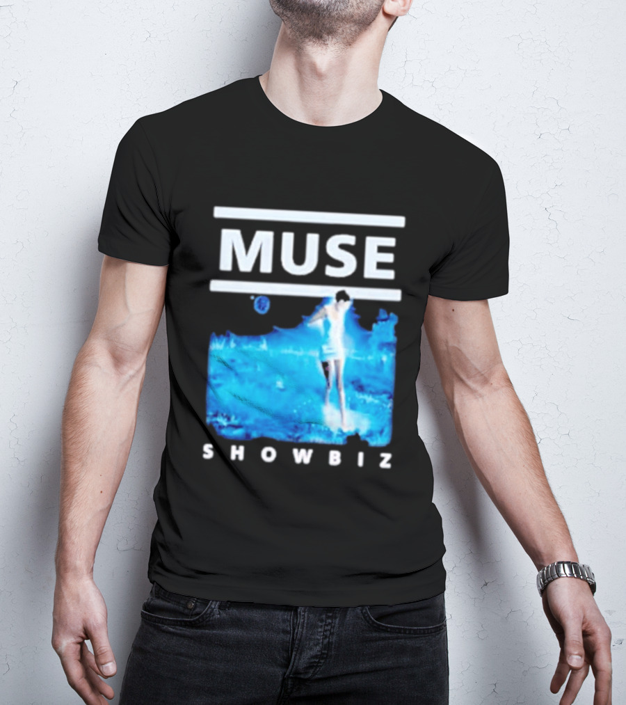 Muse Showbiz Album Cover Art Blue Aesthetic T-Shirt